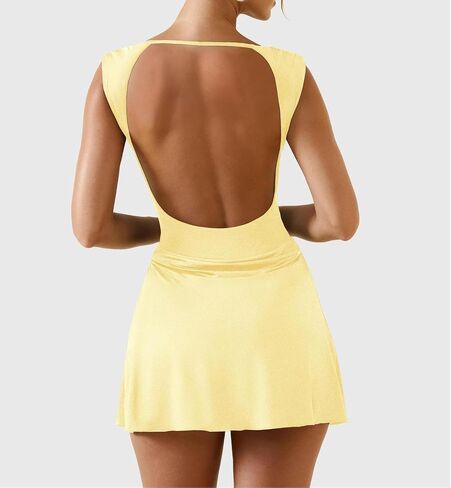 Lofaac Women Sexy V الرقبة Backless Bodycon Mini Dress Slim Fit Fit Slicfeless Ruched Italial Out Out Short Dress 2025 Summer in Kuwait