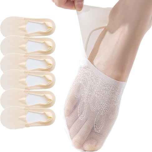 6 Pack Thin Lace No Show Socks For Women, Invisible Low Cut Women’s Liner Sock Size 5-8,9-11 in Saudi Arabia