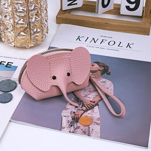 Elephant Change Purse, Elephant Keychain Wallet, Cartoon Elephant Change Purse for Girls Women (Light Blue) in Saudi Arabia