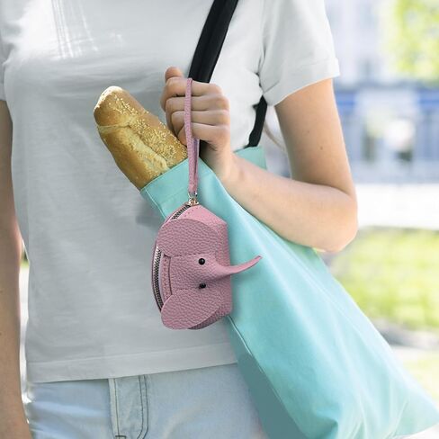Elephant Change Purse, Elephant Keychain Wallet, Cartoon Elephant Change Purse for Girls Women (Light Blue) in Saudi Arabia