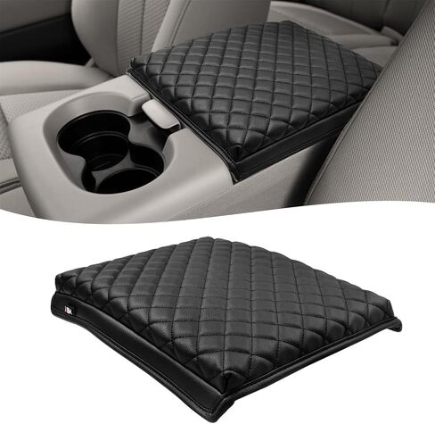 KBH Center Console Armrest Cover for Ford F150 2004-2010, 40/20/40 Split Bench Jump Seat, Middle Console Lid Protector Thick Pad, Vinyl Leather, Anti-Scratch, Black in Kuwait