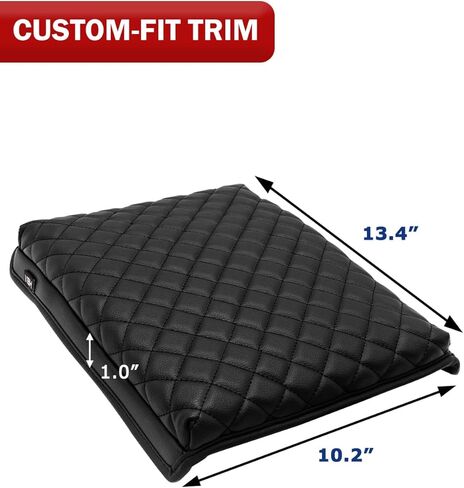 KBH Center Console Armrest Cover for Ford F150 2004-2010, 40/20/40 Split Bench Jump Seat, Middle Console Lid Protector Thick Pad, Vinyl Leather, Anti-Scratch, Black in Kuwait