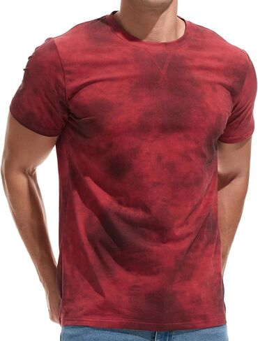 KLIEGOU Men's Graphic T-Shirt 95% Cotton Crew Neck Short Sleeve Tee Soft Stretch Casual Printed Top in Kuwait
