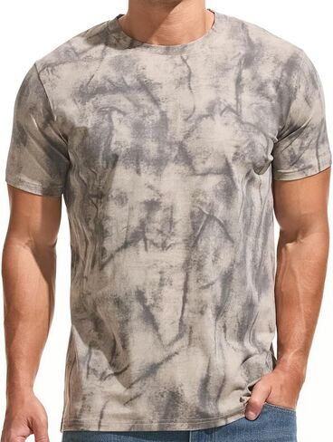 KLIEGOU Men's Graphic T-Shirt 95% Cotton Crew Neck Short Sleeve Tee Soft Stretch Casual Printed Top in Kuwait