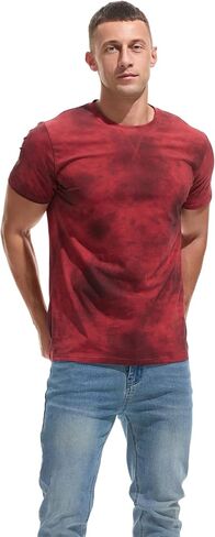 KLIEGOU Men's Graphic T-Shirt 95% Cotton Crew Neck Short Sleeve Tee Soft Stretch Casual Printed Top in Kuwait
