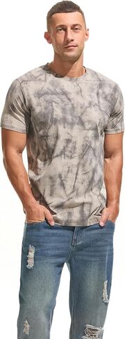 KLIEGOU Men's Graphic T-Shirt 95% Cotton Crew Neck Short Sleeve Tee Soft Stretch Casual Printed Top in Kuwait