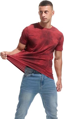KLIEGOU Men's Graphic T-Shirt 95% Cotton Crew Neck Short Sleeve Tee Soft Stretch Casual Printed Top in Kuwait