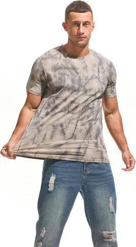 KLIEGOU Men's Graphic T-Shirt 95% Cotton Crew Neck Short Sleeve Tee Soft Stretch Casual Printed Top in Kuwait