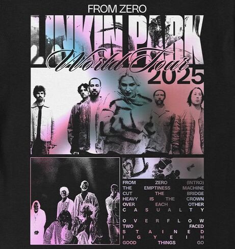 Linkin Park From Zero Official Merch Box Collage T-Shirt in Saudi Arabia