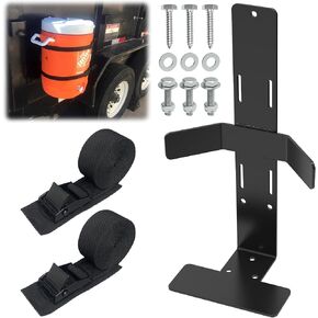 Water Cooler Mount Rack, 5 Gallon Steel Water Beverage Cooler Holder Compatible with Trailers, Truck, Cart, UTV, Mower or Landscape Trailer