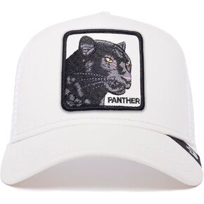 Goorin Bros. Unisex The Farm Original Adjustable Snapback Mesh Trucker Hat, Snow (The Panther), One Size