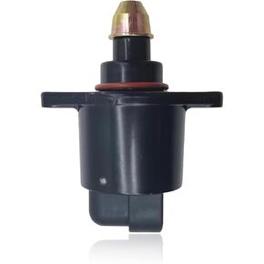 1 PC Automotive Idle Speed ​​Control Valve, Alloy Stepper Motor Idle Air Control Valve with Sealing Washer, OEM #90380 10526 90325864 Accessories, Compatible with King Kong Automotive (Black)