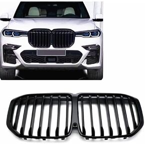 Motorfansclub Grille Grille Fit for BMW X7 G07 2019 2020 2021 2022 Grill Front غطاء محرك إدراج بديل لامع أسود