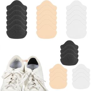 30 Pcs Wonderful Shoe Heel Repair Patch, Self-Adhesive Sneaker Inside Patches for Holes, Fabric Patches Mesh Repair Kit, Heel Inserts Pads Protectors for Sneakers Holes and Wear