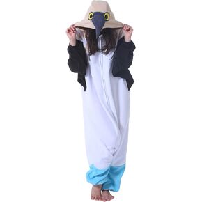 DarkCom Blue-footed Booby Onesie Halloween Costume One Piece Unisex Adult Pajamas Women Men Sleepwear Christmas Pajamas