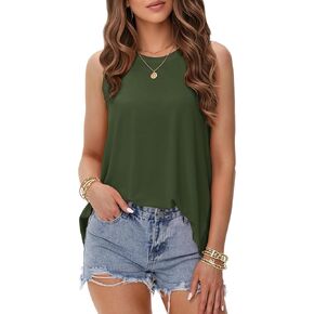 MAGCOMSEN Workout Tops for Women Sleeveless Lightweight Active Gym Yoga Shirts Athletic Running Tank Tops for Women
