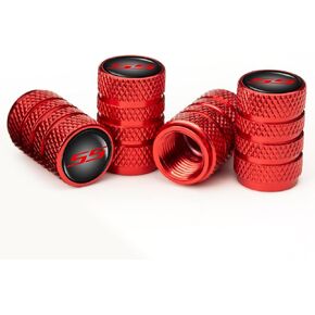 Tire Valve Stem Caps, Compatible with Chevy Camaro RS Stem Cap Universal Car Air Cover Car Accessories for Cars, SUV, Truck, Motorcycles 4pcs （Red）