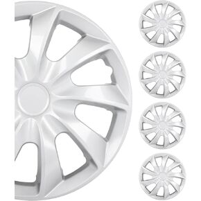 Scitoo 4 عبوات قسط 17 بوصة Hubcaps مجموعة حافة العجلة غطاء محور السيارة Hub لهوندا ، إلخ.