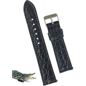 Handmade Slim AIIi-gator Watch Band Men Quick Release Thin Croc Premium Flat Leather Watch Strap Replacement Bespoke 18mm 19mm 20mm 21mm 22mm 24mm