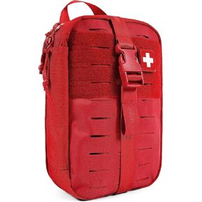 حقيبة مجموعة Medic Myfak Pro First Aid - أساسيات البقاء على قيد الحياة في حالات الطوارئ ، والملحقات الطبية ، والضروريات واللوازم المنزلية للمنزل أو السيارات أو القارب أو السفر - Coyote
