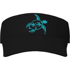Women's Sea Turtle Sun Visor Hat Adjustable Empty Top Sport Baseball Cap for Golf Tennis Running Outdoor