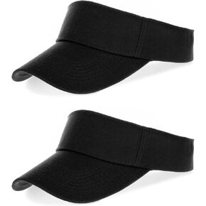 2 Pcs Kids Girls Boys Visor Sports Sun Visor Hats Adjustable Cotton Tennis Golf Visor Hat Beach Hat Baseball Cap in Kuwait