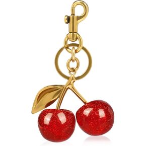 Cherry Keychain & Bag سحر - إكسسوارات الكرز اللطيفة للمحفظة والحقائب اليدوية - هدايا عيد الميلاد وعيد الميلاد