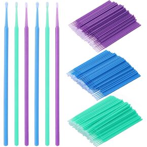 فرشاة Appolve Micro 300pcs ، تلمس فرش الطلاء لإصلاح رقاقة الطلاء للسيارات يمكن التخلص منها ، 3 أحجام مختلفة من فرش اللمس 1.5 مم ، 2 مم ، 2.5 ملم