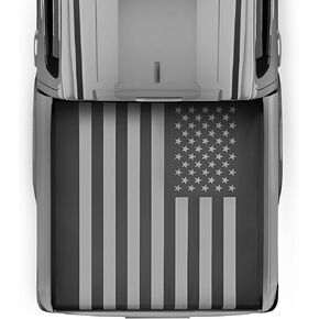 غلاف Tonneau American العلم الأمريكي لتويوتا تاكوما 2016-2023 غطاء سرير الشاحنة لفة لفة لفة لتاكومس مع سرير قصير 5 بوص