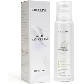 Chialing Wild Yam Cream, Wild Yam Cream For Hormone Balance | Natural Wild Yam Feminine Balancing Cream | Relieve Premenstrual Syndrome & Menopausal Symptom & Moisturizing - Made In USA - 4 oz