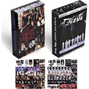 KPOPBP 2PACK/110PCS High-Definition Stray Kids Giant Album Photocards, Premium KPOP SKZ Photocards, Straykids Album Photo cards, Stray Kids/SKZ Merch Lomo Cards Set, Gift for Boys and Girls