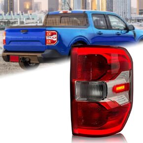 Black Bezel LED Type Tail Light Rear Lamp Assembly Compatible for 2022-2024 Maverick TREMOR Left Driver Side NZ6Z-13405-B FO2800289