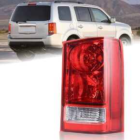 Right Passenger Side Tail Light FIt for 2009 2010 2011 2012 2013 2014 2015 Honda Pilot Without Bulbs and Wiring Harness Rear Lamp HO2800174 33550SZAA01
