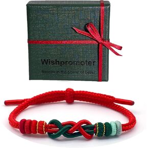 Red Bracelet for Protection, Red Bracelets for Women with Fortune Knot, Adjustable Red String Bracelet for Custom Charms, Personalized Braided Rope Bracelet Gift