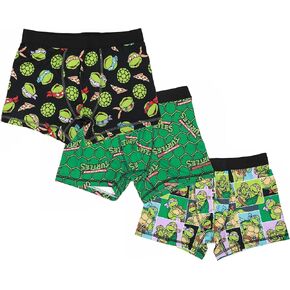 BioWorld Teenage Mutant Ninja Turtles Print Print Men 3-Pack Boxer Set