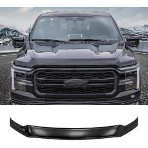 واقي هود متوافق مع 2021-2025 فورد F150 هود درع ABS ABS Deflector Hood Guard for 2024 F-150 accessorie (Black Black)