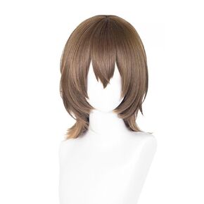 لجورو Akechi cosplay شعر مستعار بني قصير بني الشعر الاصطناعي مع wigcap لحفل الأزياء للرجال