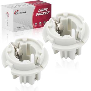 Rear Light Bulb Socket Fit for Mercedes Benz CL500 CL55 AMG CL65 AMG E420 E430 SLK230 SLK320 300SD Tail Signal Light Lamp Connector Plug Holder Replace #A1408260582 1408260582 2PCS