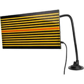 Dent Removal with USB LED Line Board, Auto Car Dent Reflector Board, LED Reflector Board, Paintless Dent Repair for Car Body Dent Removal Yellow Stripe Testing Tool