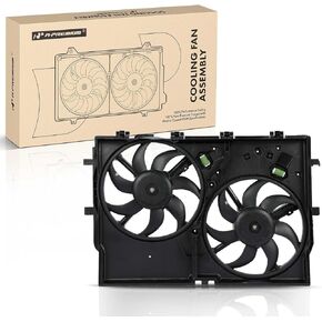 A-Premium Radiator Cooling Fan Assembly Compatible with Select Ram Models - ProMaster 1500/2500/3500 2014-2021 - with Air Conditioning, Replace# 68189000AB