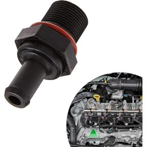 1 PC CAR CAR DACRANCE DASCATINATION VALVE ، صمام عادم في اتجاه واحد ، استبدال 267402G000 26740-2G000 ، متوافق مع JAC Chery Big Dipper Hyundai Accord Nissan Mitsubishi (Black)