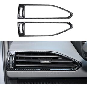 INTGET Navigation Panel Cover & Gear Panel Cover for 2024 Subaru Crosstrek/2024 Subaru Impreza Accessories Carbon Fiber Center Console Screen Trim Water Cup Holder Cover(2PCS-Navi Panel&Gear Panel)