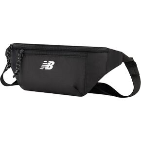 New Balance Fanny Pack, Legacy Waist Bag for Men and Women, Black, One Size