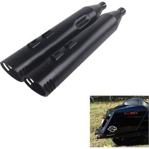 Sharkroad 4.5 "Slip on Mufflers for Harley Touring 2009-2016 Black 459520BB