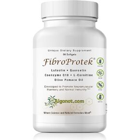 Fibroprotek 1 Pack ، موصى به الطبيب - Luteolin & Quercetin مدرج في مجموعة حصرية من المكونات بما في ذلك زيت الزيتون