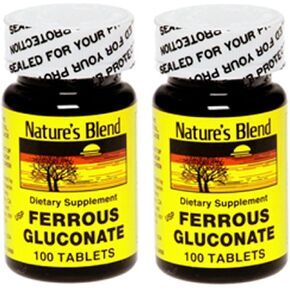 Ferrous Gluconate 100 Tabs (حزمة 2)