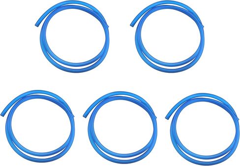 PowerMotor 5pcs Gas Fuel Hose 0.2''x39''(5mm x 1m) Carburetor Lines Hose Oil Pipe Tube Repleacment for ATV Dirt Bike Go Kart Mini Moto-Black in Saudi Arabia