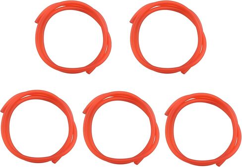 PowerMotor 5pcs Gas Fuel Hose 0.2''x39''(5mm x 1m) Carburetor Lines Hose Oil Pipe Tube Repleacment for ATV Dirt Bike Go Kart Mini Moto-Black in Saudi Arabia