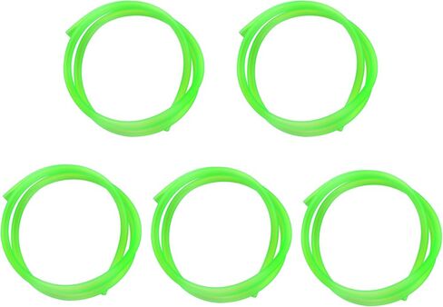 PowerMotor 5pcs Gas Fuel Hose 0.2''x39''(5mm x 1m) Carburetor Lines Hose Oil Pipe Tube Repleacment for ATV Dirt Bike Go Kart Mini Moto-Black in Saudi Arabia