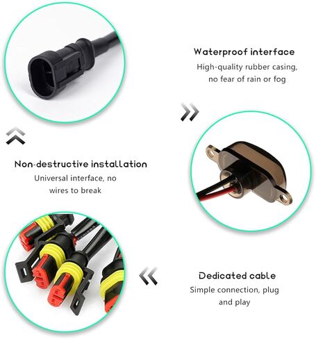 4PCS Car LED Grille Lights, Bright Front Grill Bumper Trim Lamps with Wiring Harness, Waterproof Grille LED Lights for 2004-2019 F150 F250 F350 Raptor/2013-2018 Ram 1500 (Black+Yellow) in Kuwait